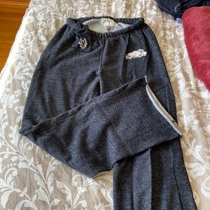 ROOTS raw hem sweatpants